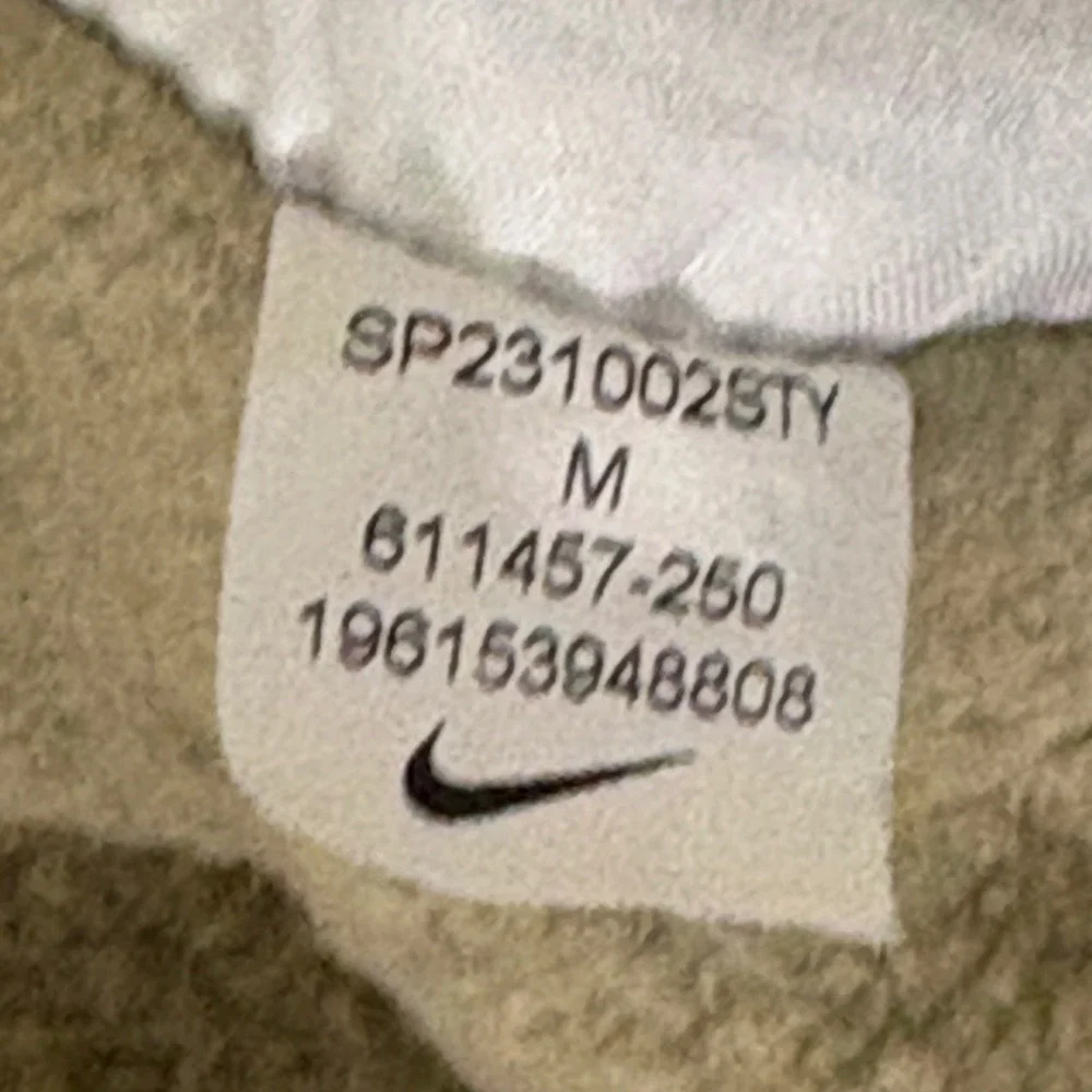 Nike Sportswear Club Fleece Pullover Hoodie Khaki Beige Mens Medium 811457-250